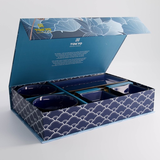 [21513] Glassy Dark Blue Giftset 8pcs 21513 1/4