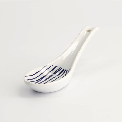 [16163] Nippon Blue Spoon Lines 13.8x4.8cm 12/144