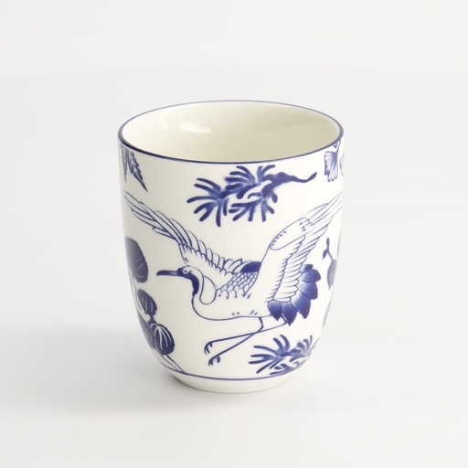[16726] Flora Japonica Cup 6.7x7.7cm 170ml Crane 6/36