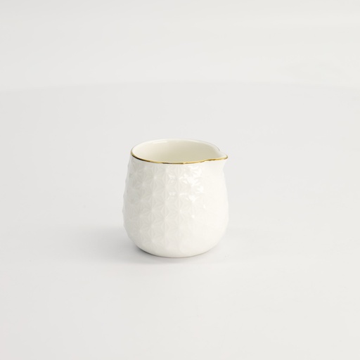[16987] Nippon White Gold Rim Milk Jar Star 100ml 5.5x5.7cm 16987 12/72