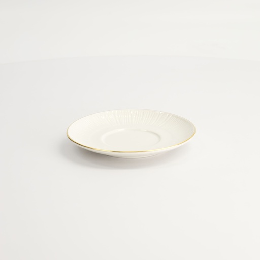 [16805] Nippon White Gold Rim Saucer For Straight Cup Lines 12cm 100ml 10/60