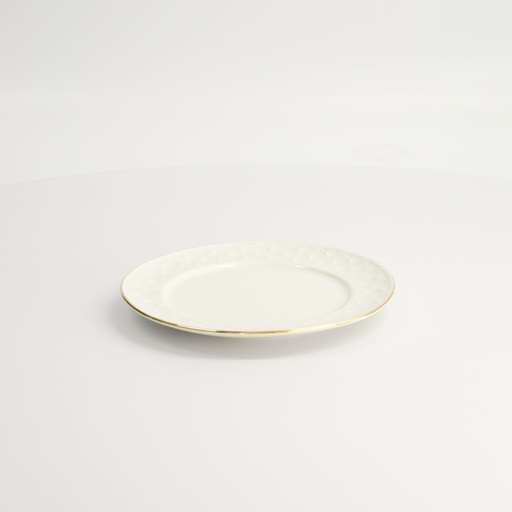 [17279] Nippon White Gold Rim Plate 16cm Star 6/72