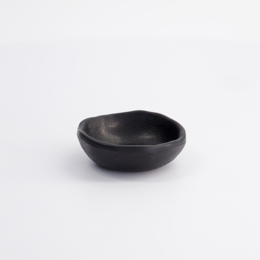 [8563] Melamine Zen Bowl 8.5x2.8cm 90ml Black F-11 12/144