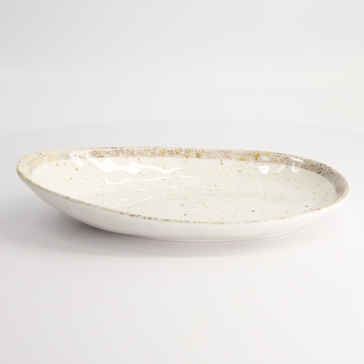 [18228] Melamine Earthware Oval Plate 28.4x19x5.1cm R45111 6/12