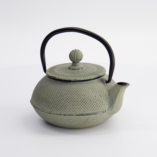 [4285] WY Tea Kettle Iron Arare 0.6L GREEN/GREY  1/8