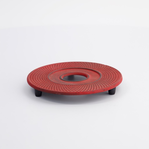 [4280] WY Tea Kettle Iron Plate 14cm 9911 Arare 014DR/RED  1/36