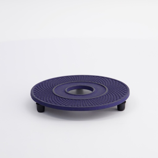 [4281] WY Tea Kettle Iron Plate 14cm 9909 Arare 014DB/BLUE  1/36