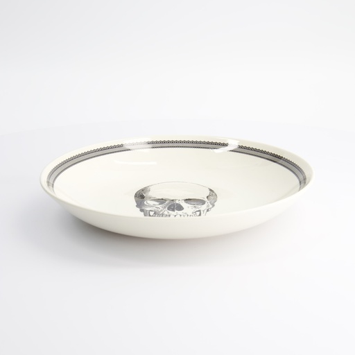 [20183] Skull Design Bald Skull Pasta Bowl 24.5x3.5cm 1000ml 20183 6/6