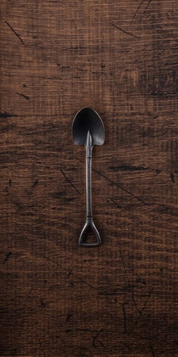 [17229] CP Vintage Black Shovel Spoon S 11.2cm 557286