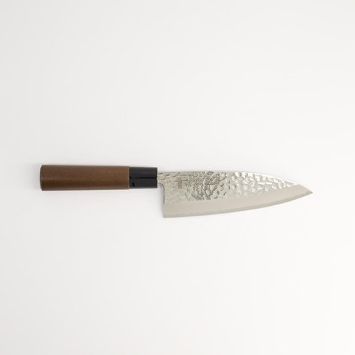 [16608] Knife Stainless Steel Deba 15cm 3mm Thick Hammered Style SRH300 1/60