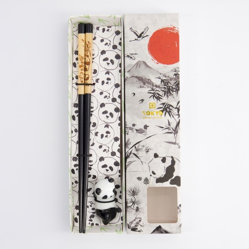 [20719] Chopstick Giftset Chopstick and Rest Panda B 20719 10/200
