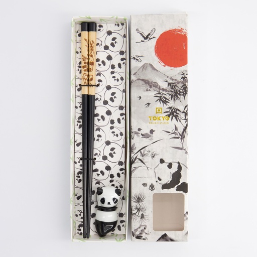 [20720] Chopstick Giftset Chopstick and Rest Panda C 20720 10/200