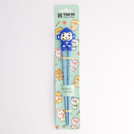 [20732] Children Chopsticks Monkey Blue 22cm 20732 6/240