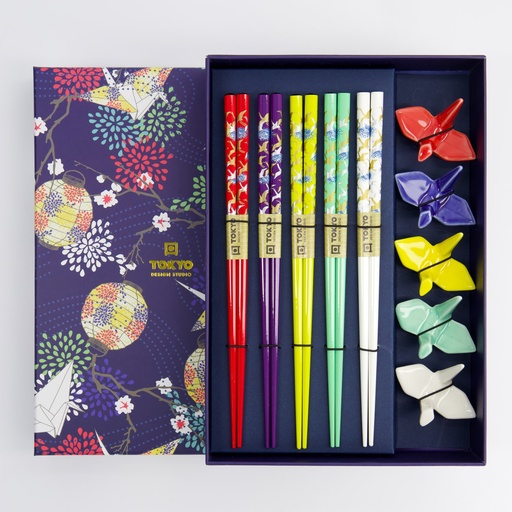 [20900] Chopstick Giftset/10 Crane DJKZ-A-068 20900 1/36