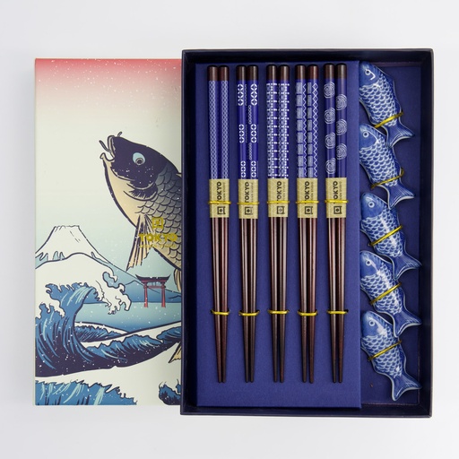 [20903] Chopstick Giftset/10 Fish DJKZ-A-063 20903 1/36