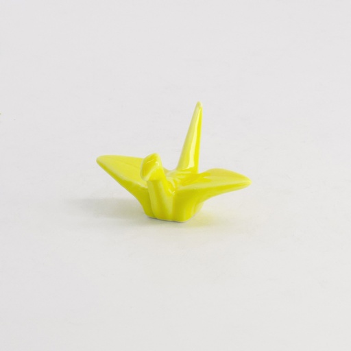 [21124] Chopsticks Rest Crane Yellow D7-6 12/480