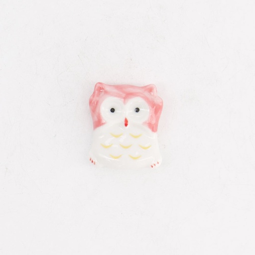 [21130] Chopsticks Rest Owl Pink D17-1 12/480