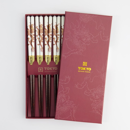 [17864] Chopstick Giftset/5 Dragon 17864 1/100