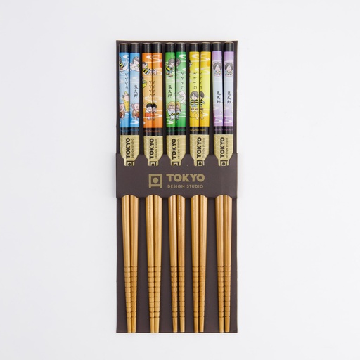 [17919] Chopstick Set/5 Comic A2-11 17919 10/200
