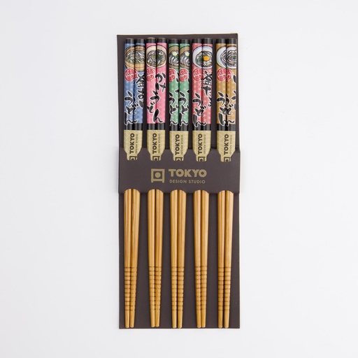 [17920] Chopstick Set/5 Food A2-10 17920 10/200