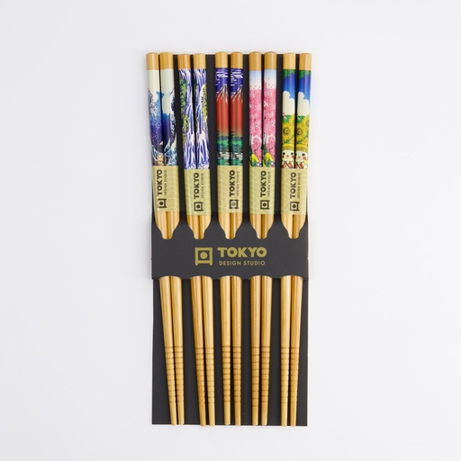 [17922] Chopstick Set/5  Landscape A1-23 17922 10/200