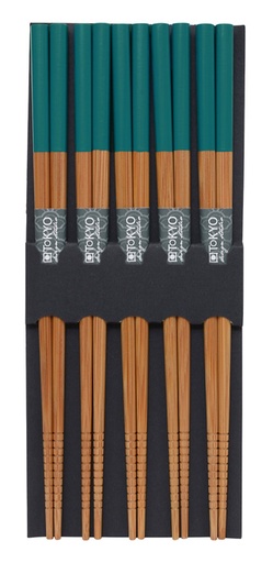 [14459] Chopstick Set/5 Petrol 14459 10/200