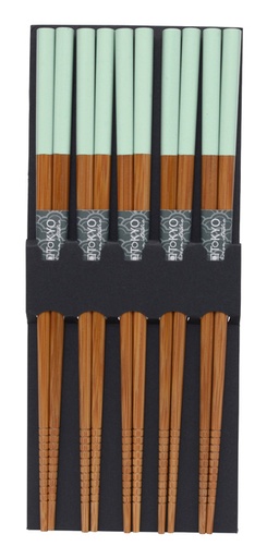 [14460] Chopstick Set/5 Mint 14460 10/200