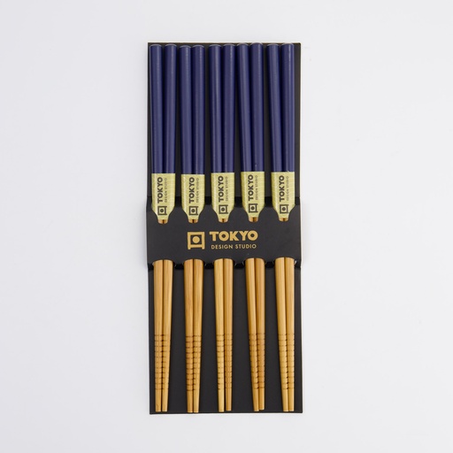 [14462] Chopstick Set/5 D.Blue 14462 10/200