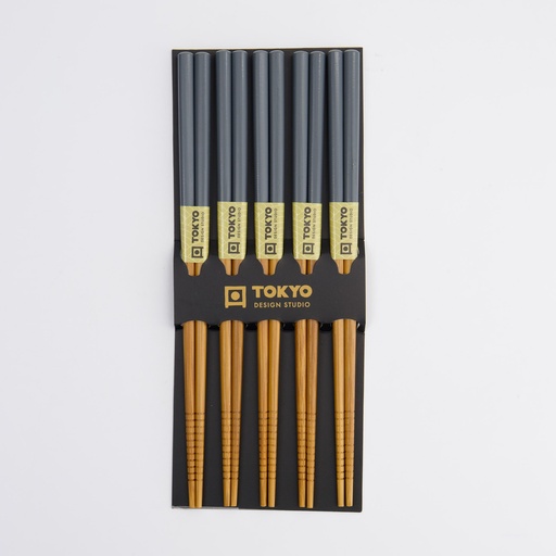 [14463] Chopstick Set/5 Grey 14463 10/200
