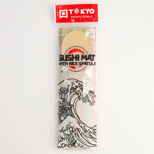 [8318] Kitchen TDK FZ Sushi Mat w/spoon 24x24cm Bamboo M-47 10/100
