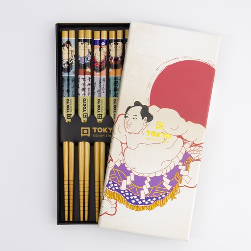 [4130] Chopstick Giftset/5 Sumo B-3003X 1/100