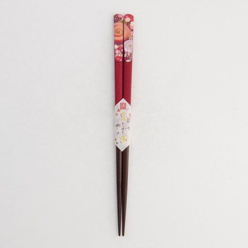 [20735] Japanese Chopstick Adesugata Red 23cm 121659 1/10