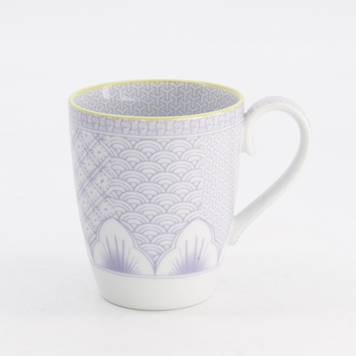 [21197] Lily Flower Mug 8.8x10.5cm 350ml Purple 6/24