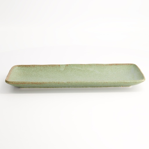 [21561] Vert Sauge Plate 29.8x12.3x2.7cm 21561 6/48