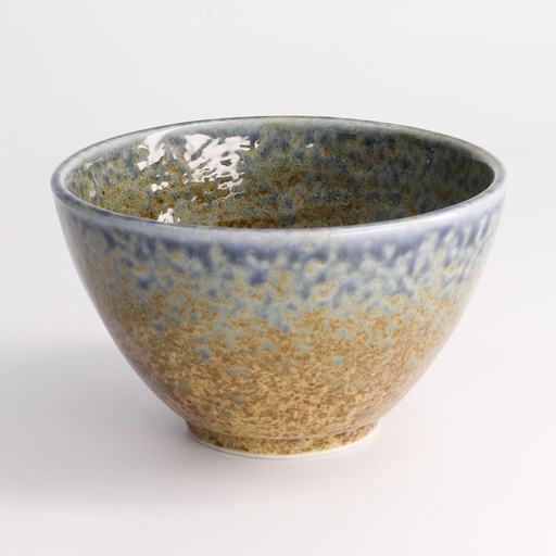 [21581] Minoyaki Reef Blue Tayo Bowl 13x8cm 550ml 40-230404-26 6/48
