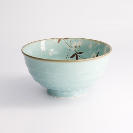 [21589] Light Blue Sakura Bowl 17x9cm 900ml 4/32