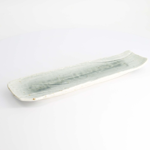 [21608] Mino Craft Rectangular Plate 36x9.5cm White  4/32