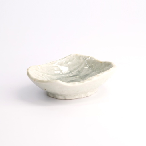 [21609] Mino Craft Sauce Dish 10.5x9cm 60ml White 12/144