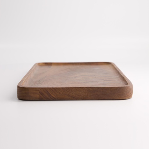 [22586] Walnut Wooden Tray 34x20x2cm E31-34 1/50