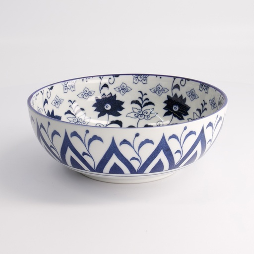 [22612] Tokyo Blue Botan Mixed Bowls 20x7.2cm 1250ml 40-230404 HB-4 4/32