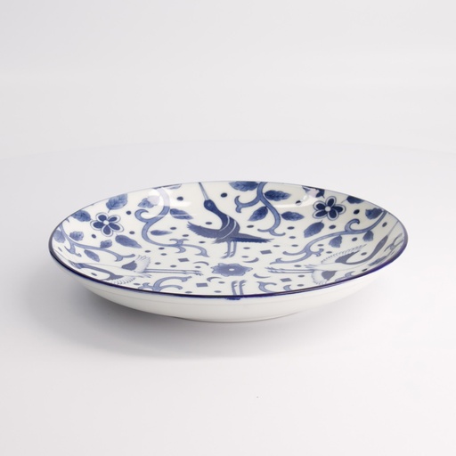 [22620] Tokyo Blue Maizuru Round Plate 21.5x3.4cm 40-230404 HB-12 6/48