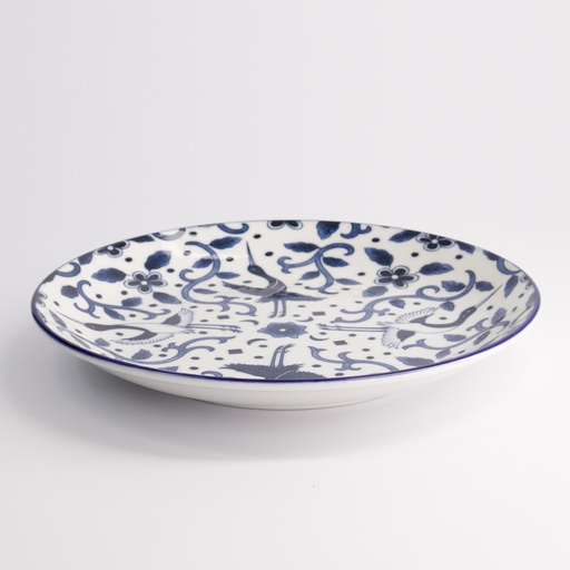 [22621] Tokyo Blue Maizuru Round Plate 25x3.3cm 40-230404 HB-13 6/36