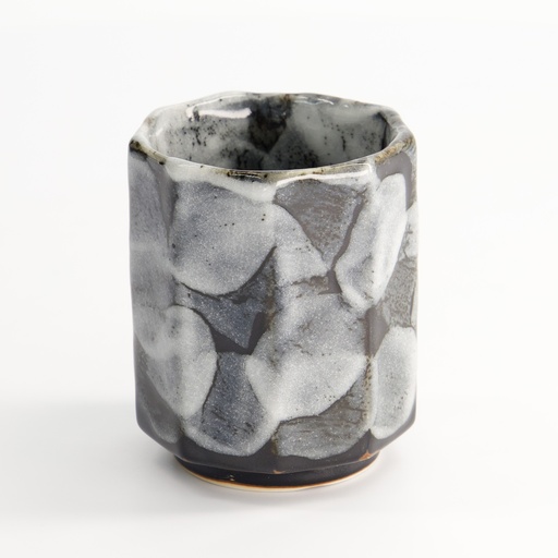 [21656] Craft Cup 6.5x8cm 150ml Grey Tetsu Glaze KA-24 6/96