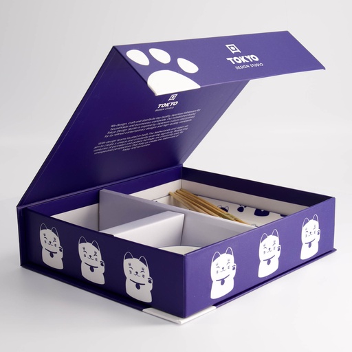 [21671] Kawaii Blue Maneko Sushi Giftset 6pcs 21671 1/12