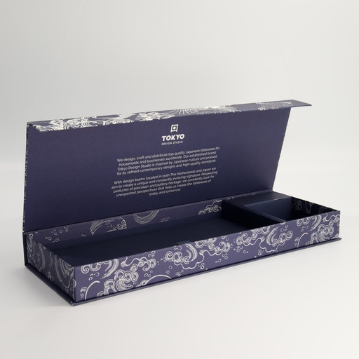 [24393] Paper Giftbox 23A 40x15x4cm Sushi Set 3pcs Japonism