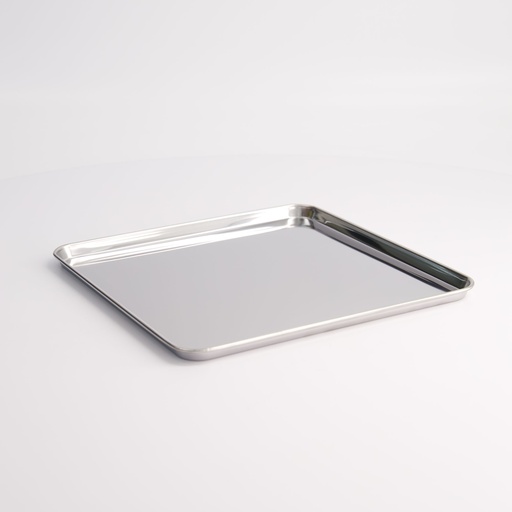 [21743] Kitchen Stainless Steel Tray 21.5x21.5x1cm 0321-459 12/120