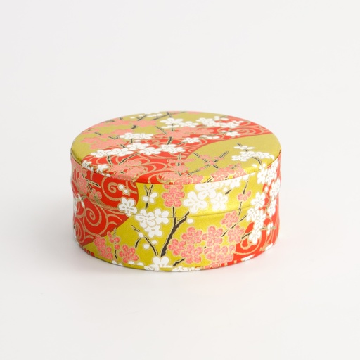 [21752] Matcha with Ume Tea Container 7.5x3.3cm 30g Yellow/Red 21752 1/72