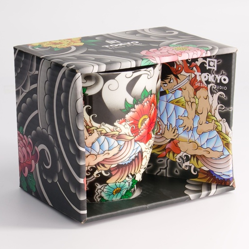 [21760] Yakuza Carp Mug W/Giftbox 8.5x10.2cm 340ml 21760 1/36