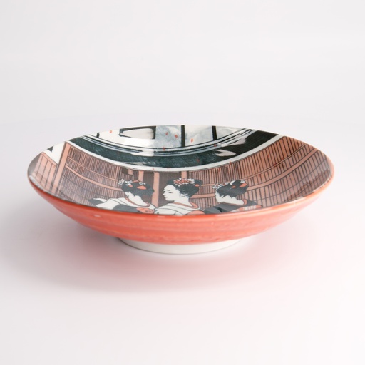 [21787] Asakusa Pasta Plate 21x5cm Geisha 21787 4/32