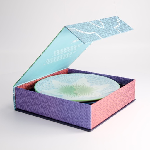 [22641] Lily Flower 4pcs Plate Giftset 20x3cm 22641 22A 1/6